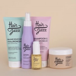 Setul complet Hair Jazz: șampon, loțiune, mască, vitaminele, fiole, serul, cremă, soluția de protecție termică și balsamul