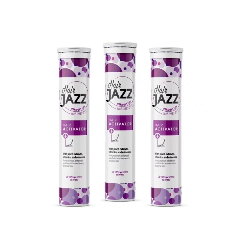 Complex de vitamine și minerale HAIR JAZZ pentru stimularea creșterii părului! Program de 2 luni!